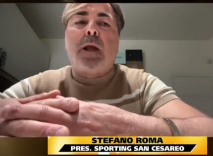 Il Presidente dello Sporting San Cesareo Stefano Roma scatenato contro le decisioni del giudice sportivo: “Questa cosa fa schifo”