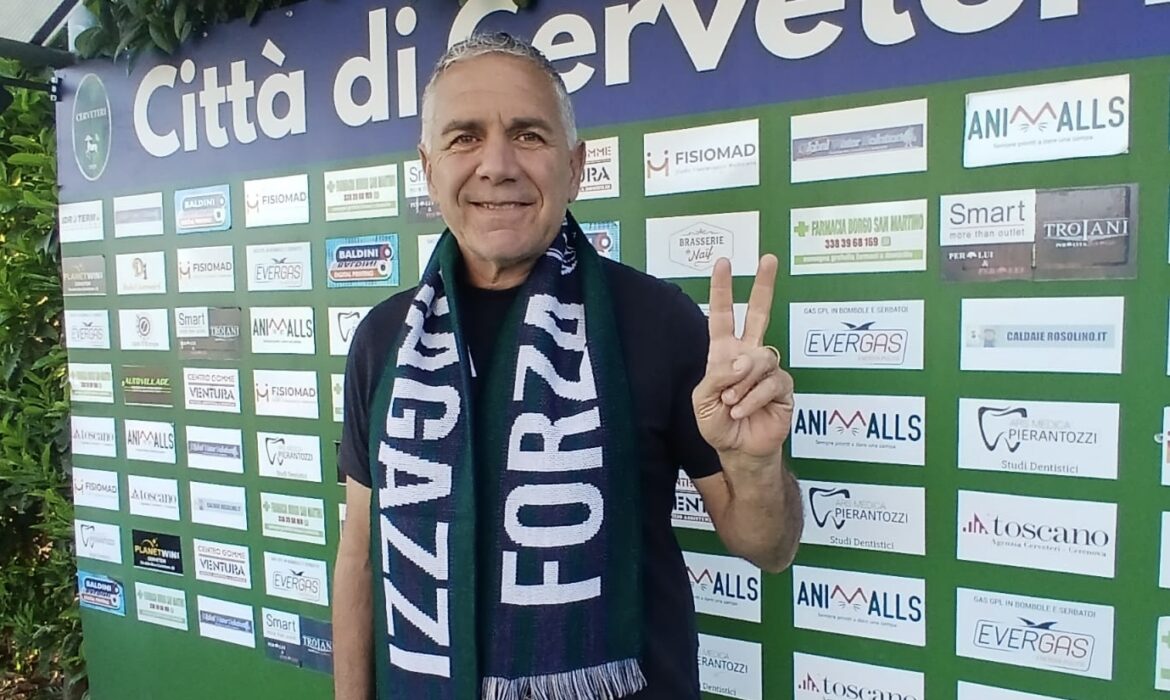 Fabio Ranieri è il nuovo allenatore del Cerveteri. ” Ho i brividi, grazie a chi ha creduto in me, voglio lo stadio pieno“