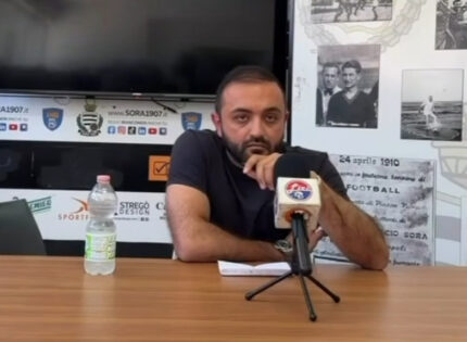 Sora, l’allarme del Presidente Tinto: “Senza amministrazione e imprenditori locali non si può fare calcio in questa città”