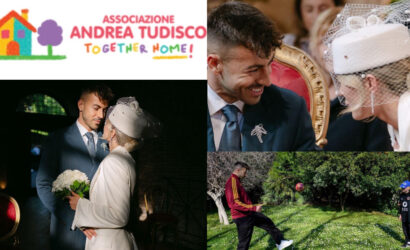 Stephan El Shaarawy e Ludovica Pagani scelgono di trasformare il loro matrimonio in un gesto concreto di solidarietà per l’Associazione Andrea Tudisco