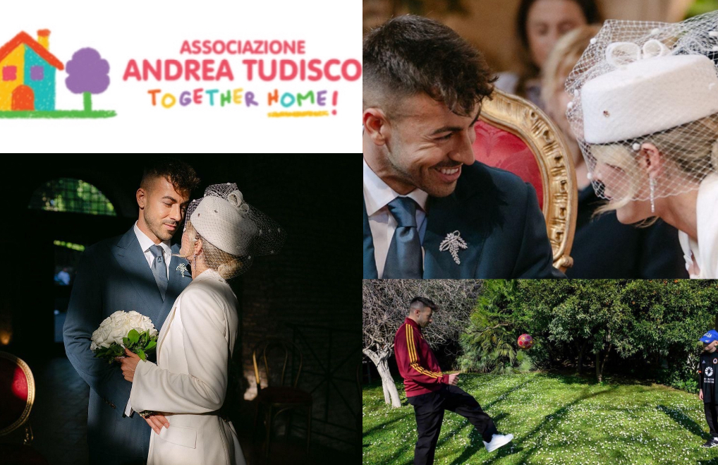 Stephan El Shaarawy e Ludovica Pagani scelgono di trasformare il loro matrimonio in un gesto concreto di solidarietà per l’Associazione Andrea Tudisco