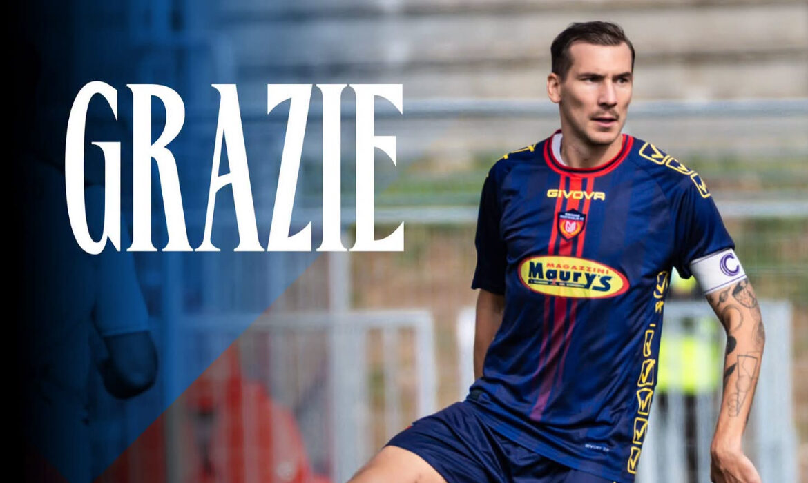 Capitan Cristini lascia il Guidonia Montecelio, il club del Presidente Fusano lo ringrazia