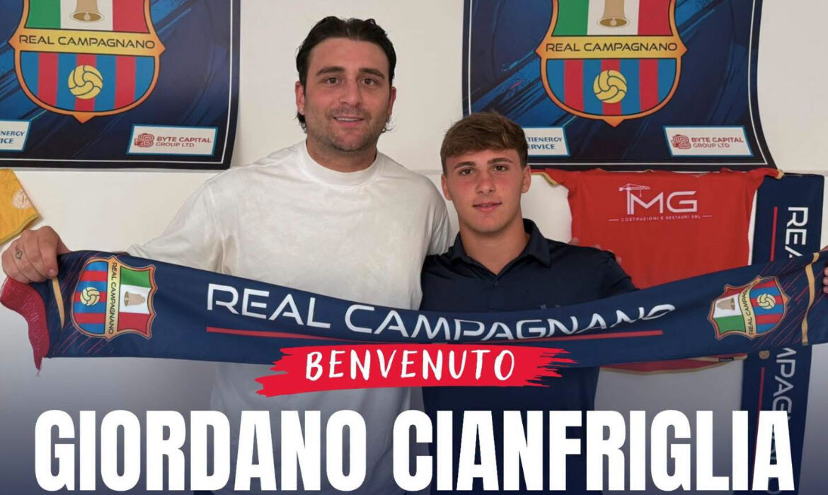 Colpo in attacco per il Real Campagnano: tesserato il classe 2008 Giordano  Cianfriglia