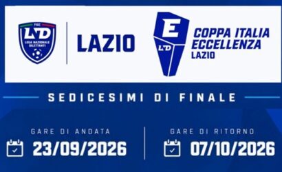 Coppa Italia di Eccellenza, oggi in campo per l’andata dei Sedicesimi: il programma e le designazioni arbitrali